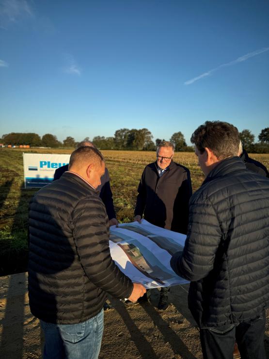 Pleus Grundwasser- und Bodenschutz baut neuen Firmensitz in Laxten.