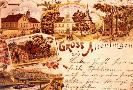 Postkarte von Altenlingen (1898)

